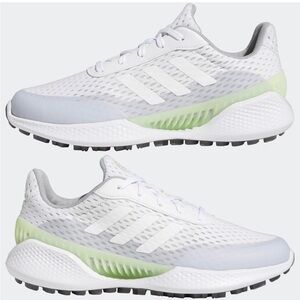 Adidas Summervent Spikeless Golf Shoes Women’s 7.5 White Lime Lightweight